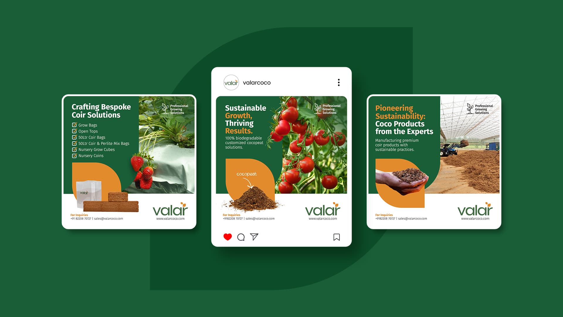 Social Media Images For Valar By Litmus Branding