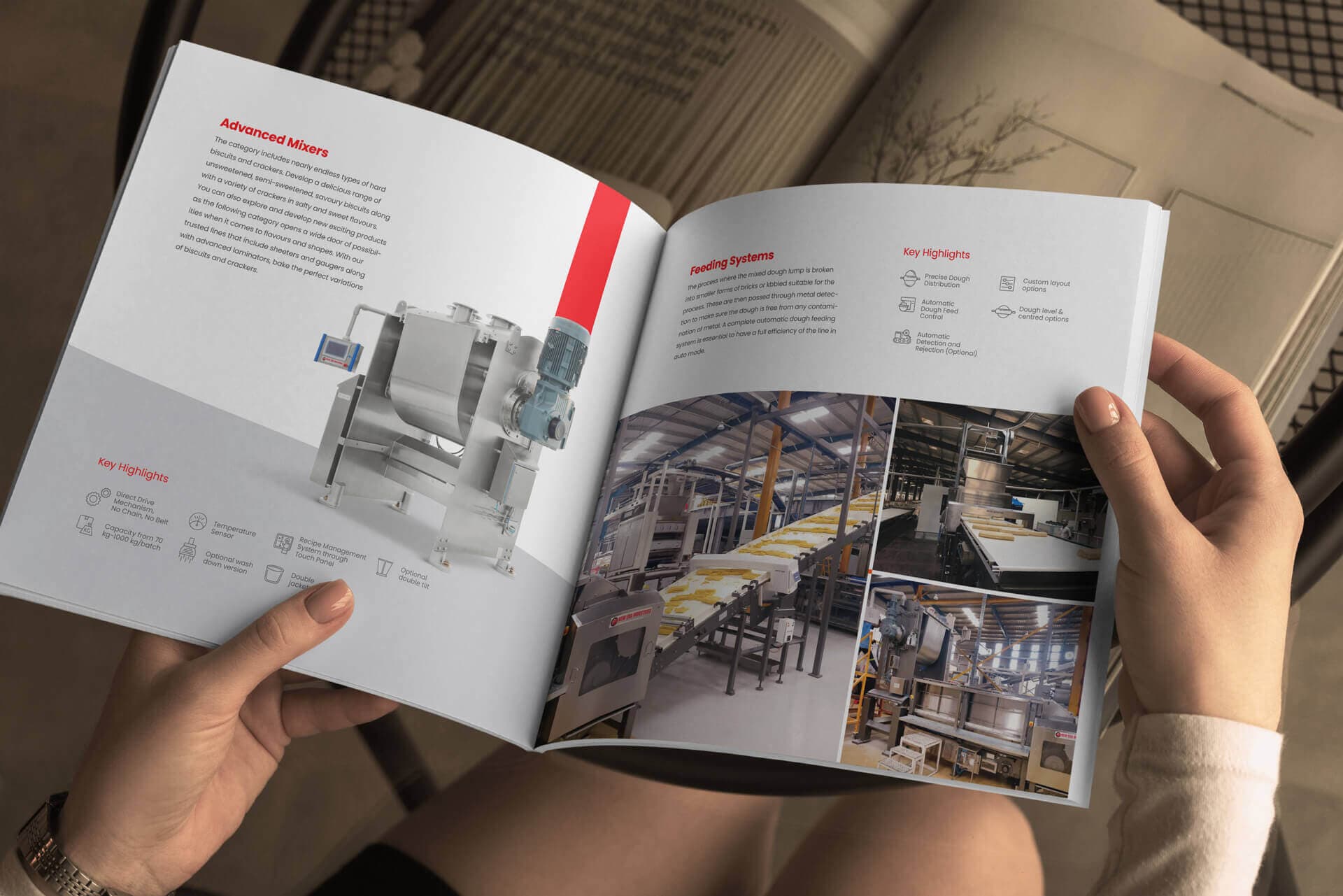 New Era machines brochure inner design  by Litmus Branding